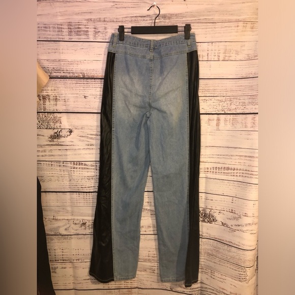 Women’s jeans with black snake skin side stripe - Picture 10 of 15